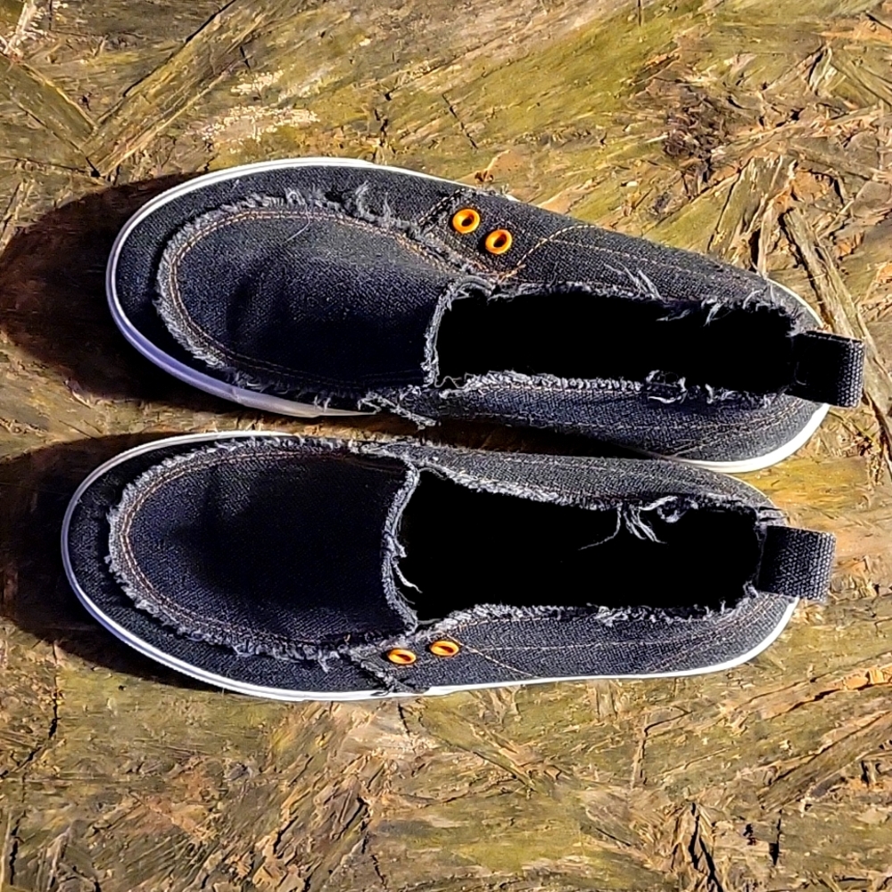 BLUE HASH-BUBBIE SHOES WOMEN SLIP ON'S SZ 10